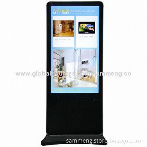 55-inch Floor Stand LCD Touch Screen Advertising Display, Google's Android OS and LED Backlight